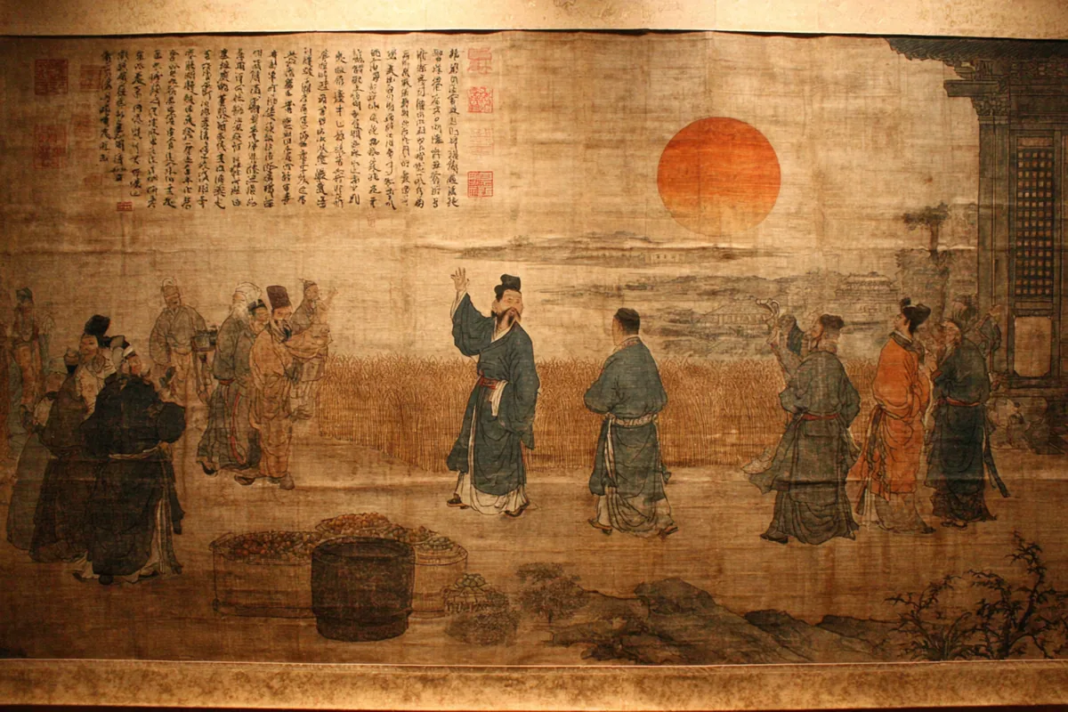 Quẻ Đại Hữu — Hỏa Thiên Đại Hữu, minh họa Song scroll