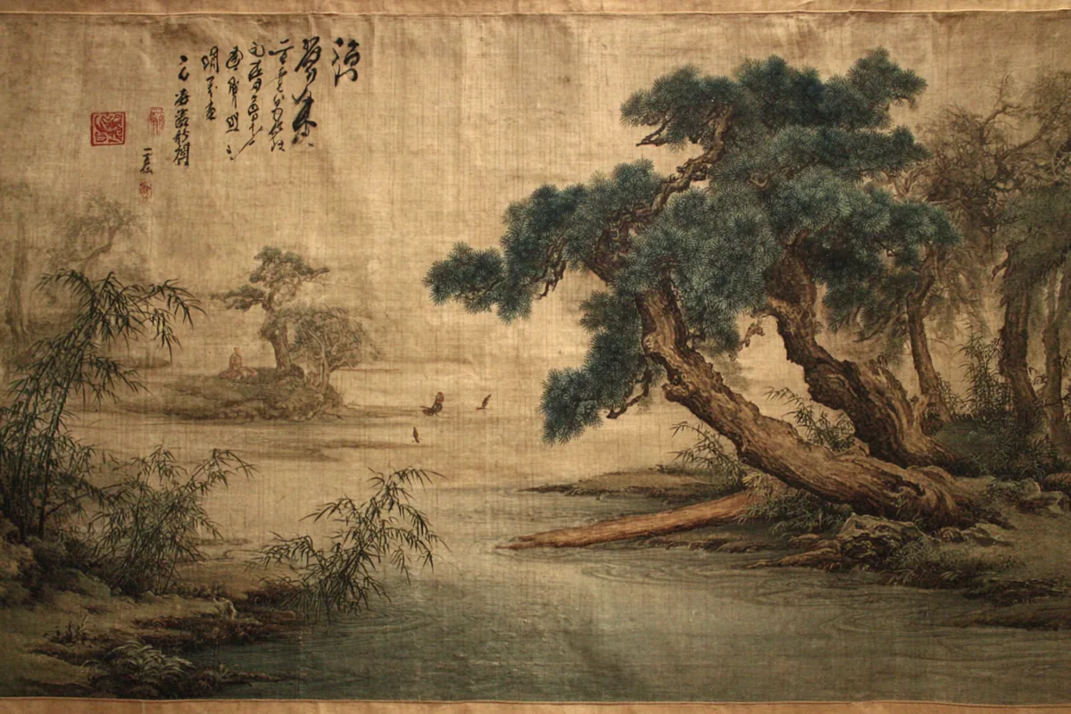 Quẻ Đại Quá — Trạch Phong Đại Quá, minh họa Song scroll