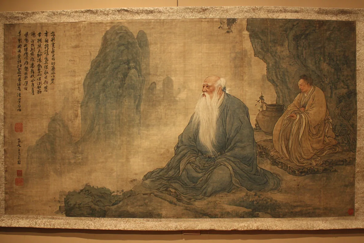 Quẻ Đại Súc — Sơn Thiên Đại Súc, minh họa Song scroll