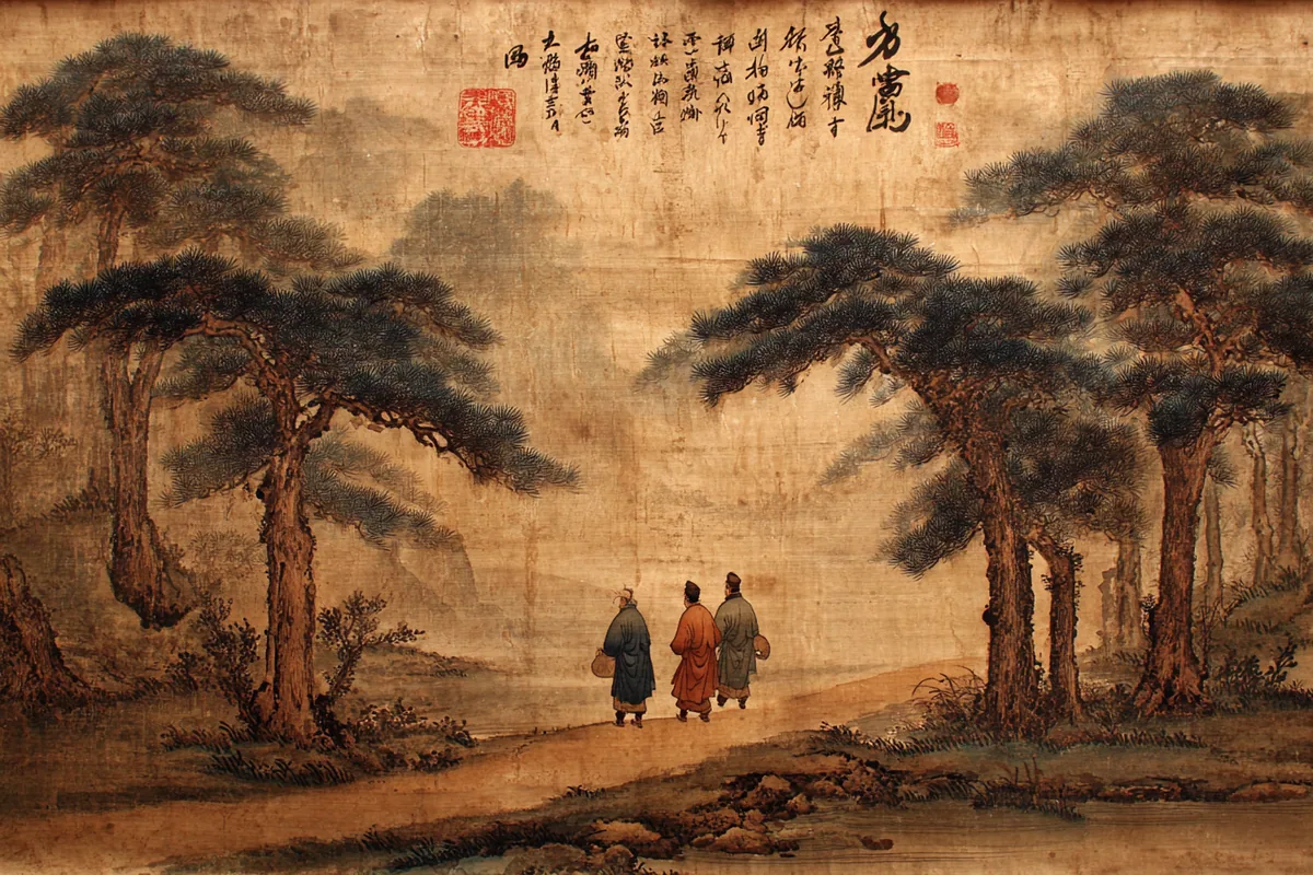 Quẻ Hằng — Lôi Phong Hằng, minh họa Song scroll