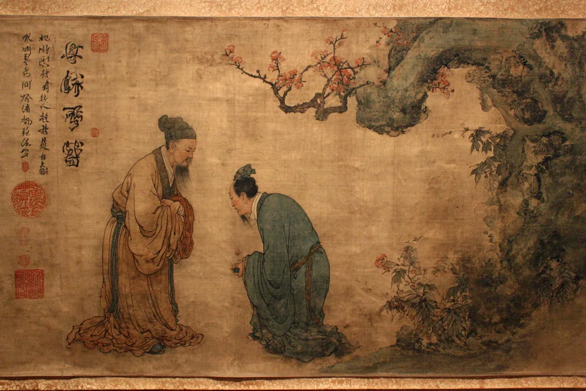 Quẻ Ích — Phong Lôi Ích, minh họa Song scroll