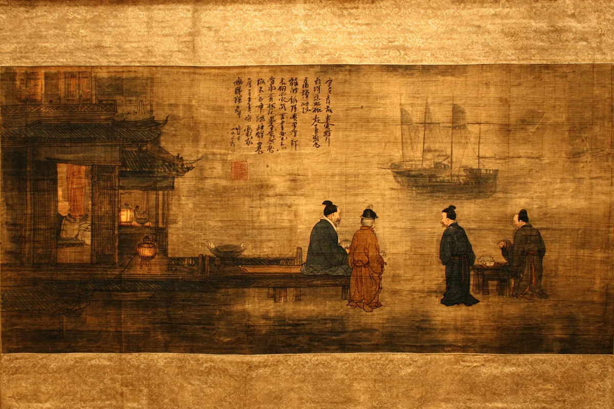 Quẻ Phệ Hạp — Hỏa Lôi Phệ Hạp, minh họa Song scroll