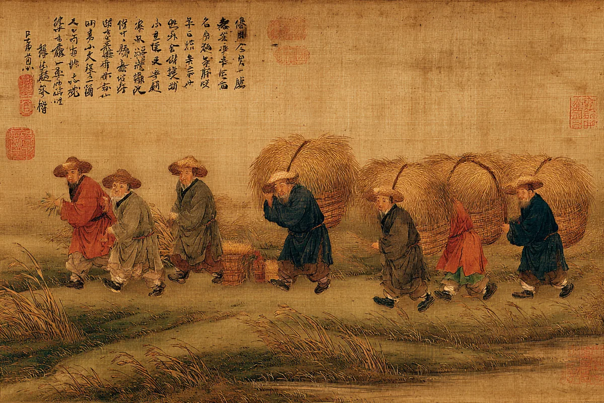 Quẻ Phong — Lôi Hỏa Phong, minh họa Song scroll