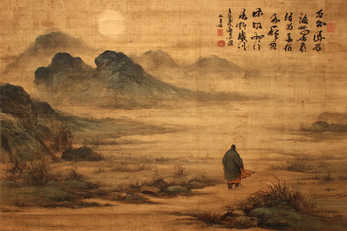 Quẻ Thái — Địa Thiên Thái, minh họa Song scroll