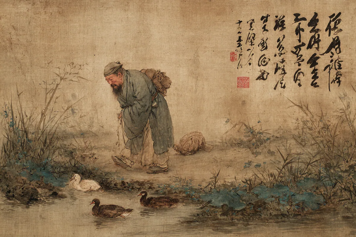 Quẻ Tiết — Thủy Trạch Tiết, minh họa Song scroll